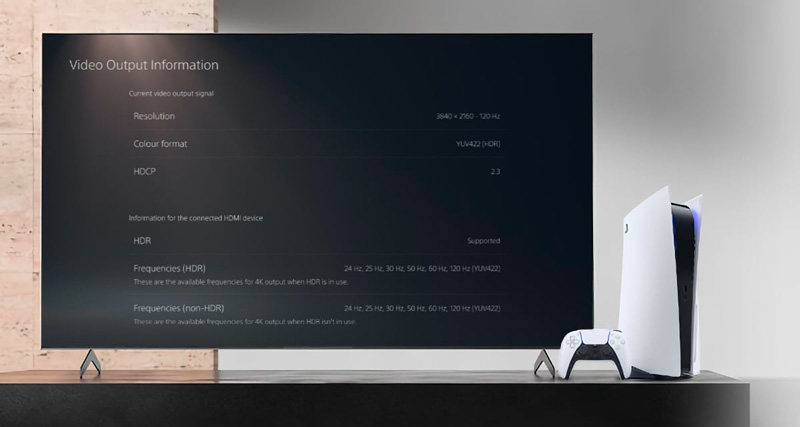 PS5でブルーレイ再生　HDRを有効にする