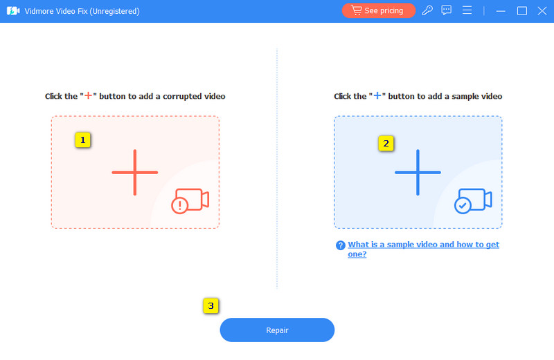 ビデオ修復ツール アップロード・修復