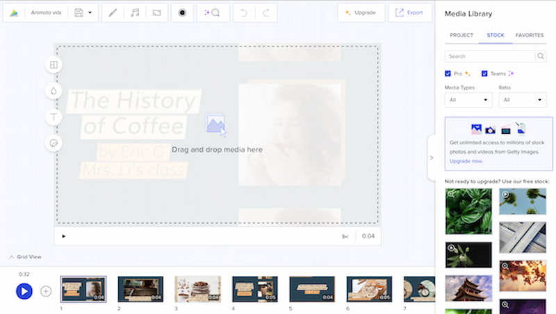 Animoto オンラインムービーメーカー