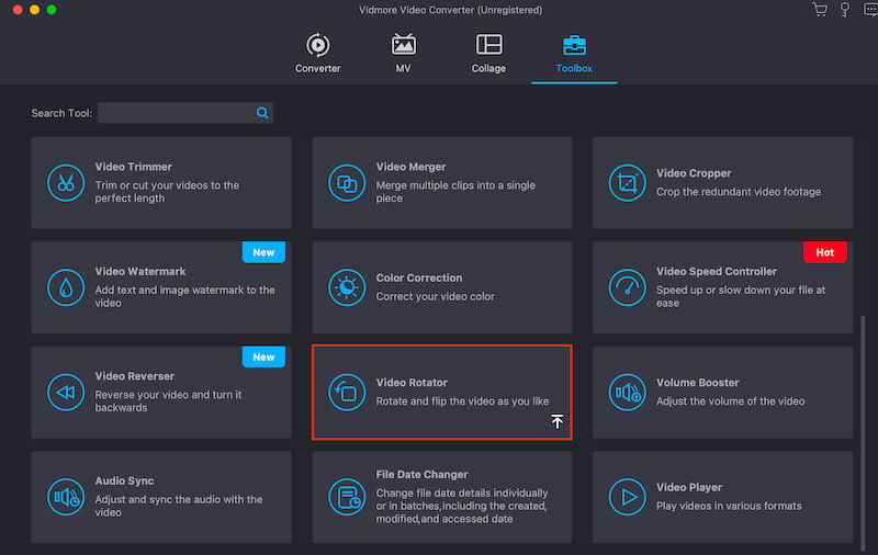 Vidmore Video Converter 動画回転機能
