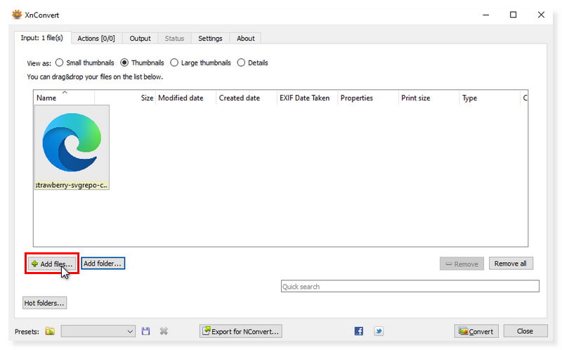 XConvert SVGファイル追加
