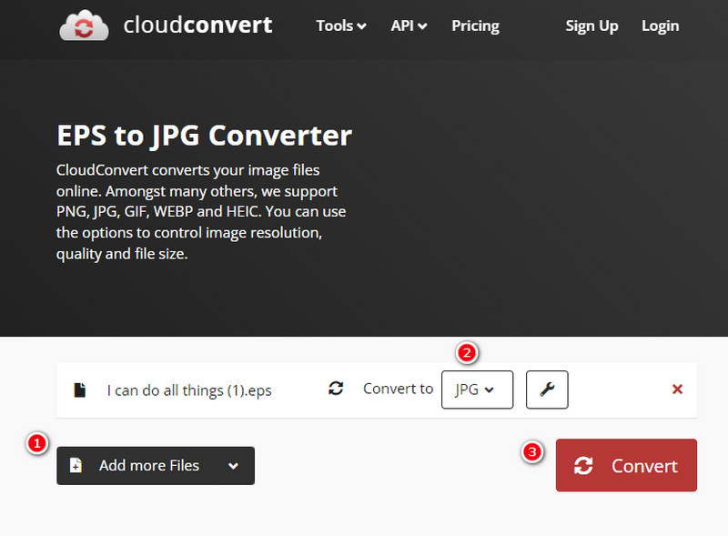 EPS JPG Cloudconvert 変換