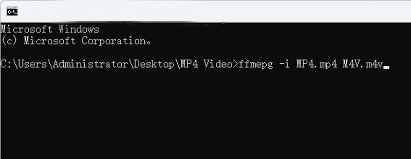 変換コマンドを実行