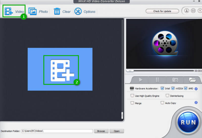 動画を追加 WinX