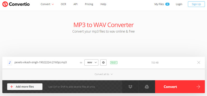 Convertioで「Convert」をクリック