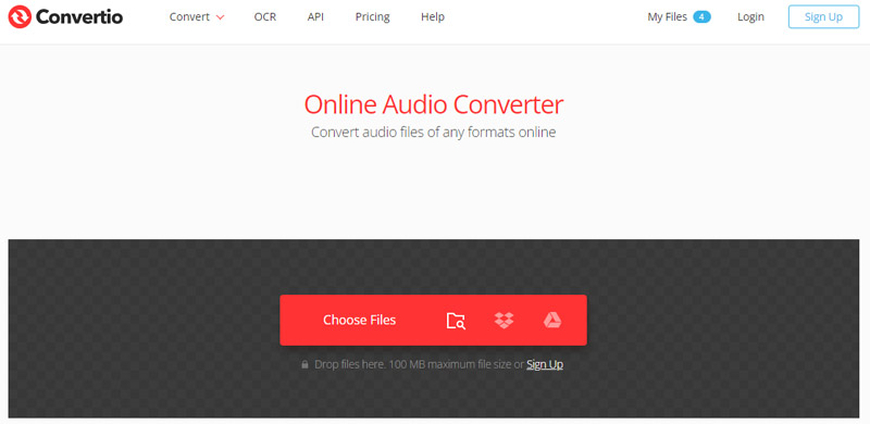 Convertio オーディオコンバーター