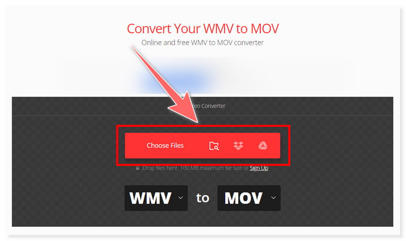 Convertio WMV から MOV へのコンバーター