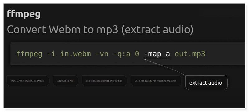 FFmpeg MP3 音声を抽出