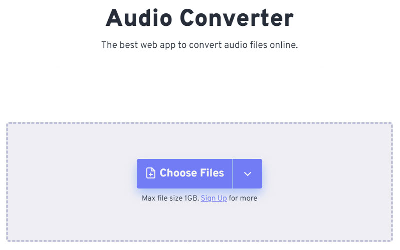 FreeConvert オーディオコンバーター