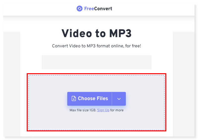 FreeConvert オンライン動画からMP3