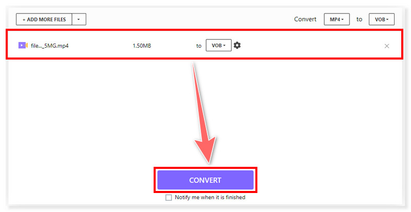 Media IO MP4 から VOB へのコンバーター