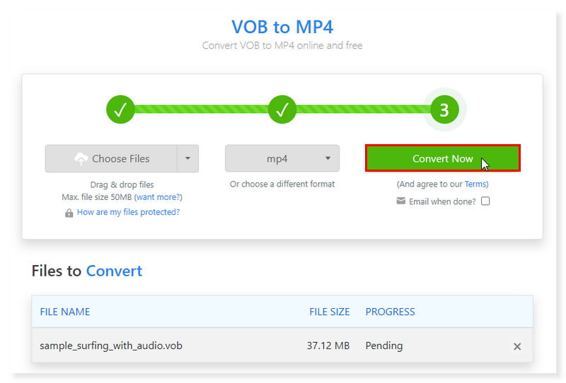 Zamzar ファイルを変換