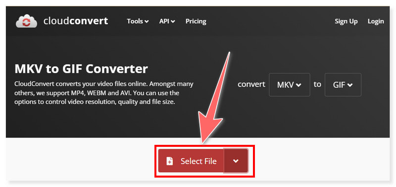 CloudConvert MKV オンライン変換