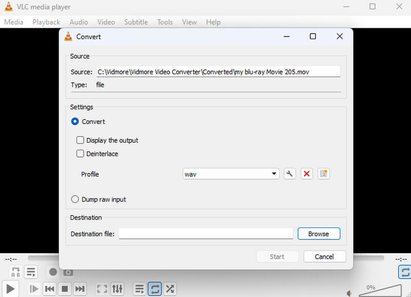 MOV WAV 変換ソフト VLC