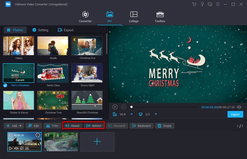 動画の位置を配置