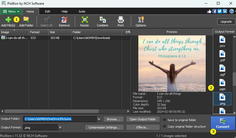 Ico Png Pixillion 変換