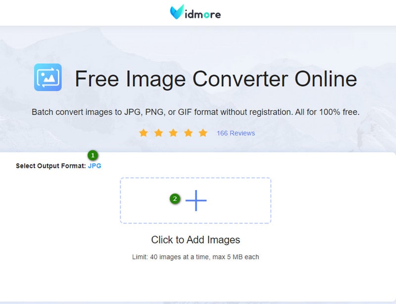 オンラインで WebP を JPG にアップロード