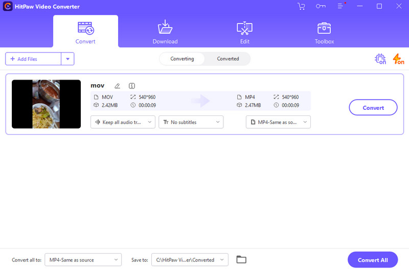 Hitpaw Video Converter。