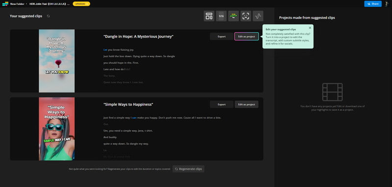 Kapwingハイライト動画メーカー