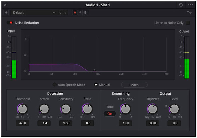 DaVinci Resolve のノイズリダクション機能
