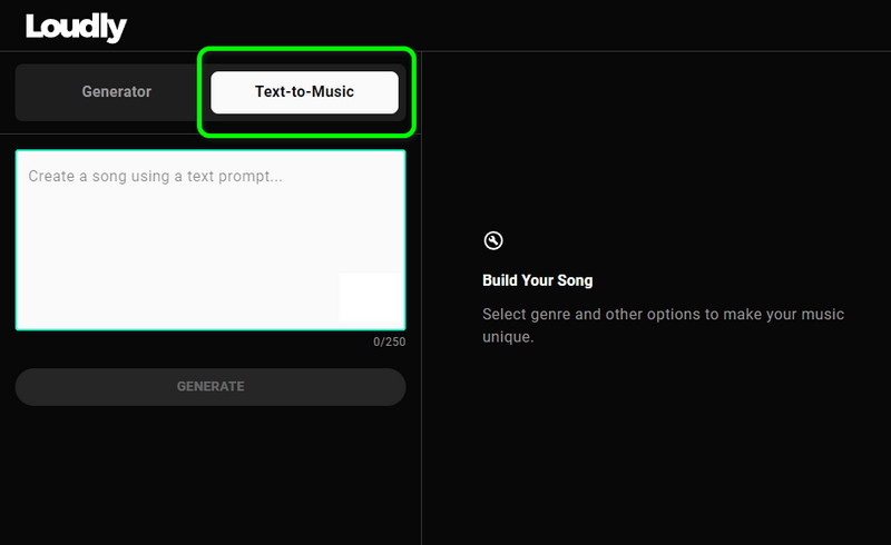 テキストから音楽への機能