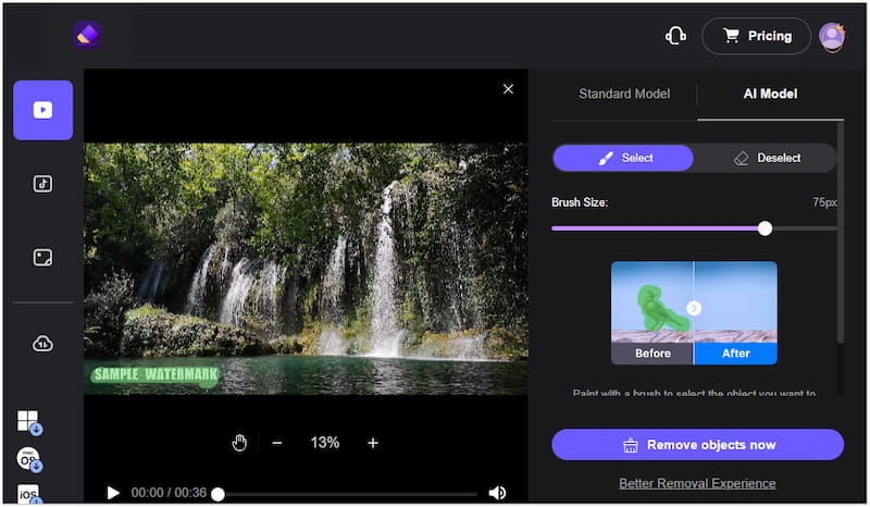 Anieraser AI 画像・動画オブジェクト除去ツール