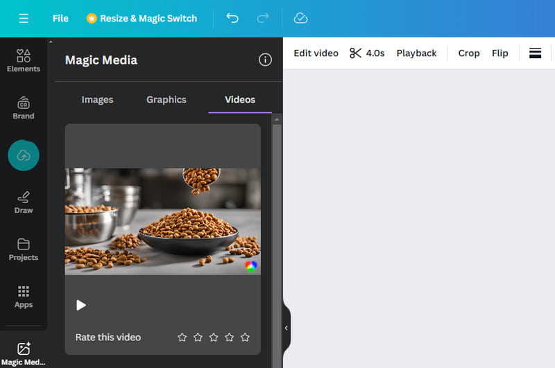 Canva AI フェイスレス動画ジェネレーター