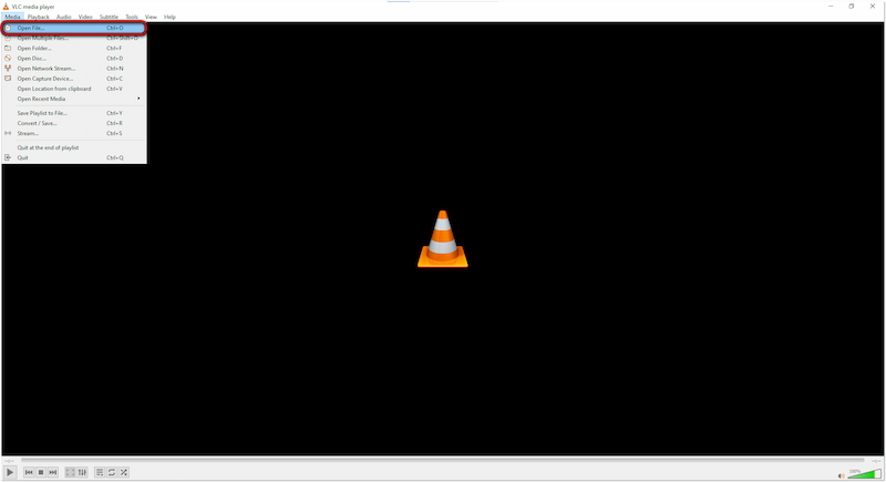HEVC ファイルを開く