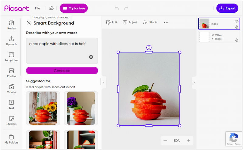 アップスケーリングを開始