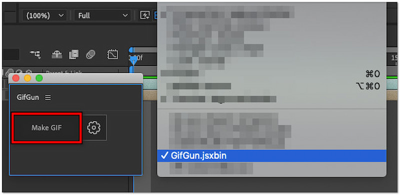 GIF書き出し用にレンダリング