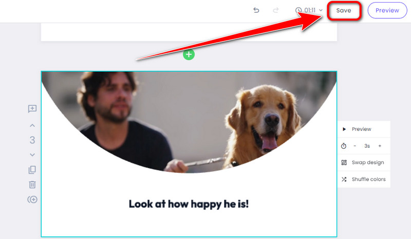 生成された動画を保存