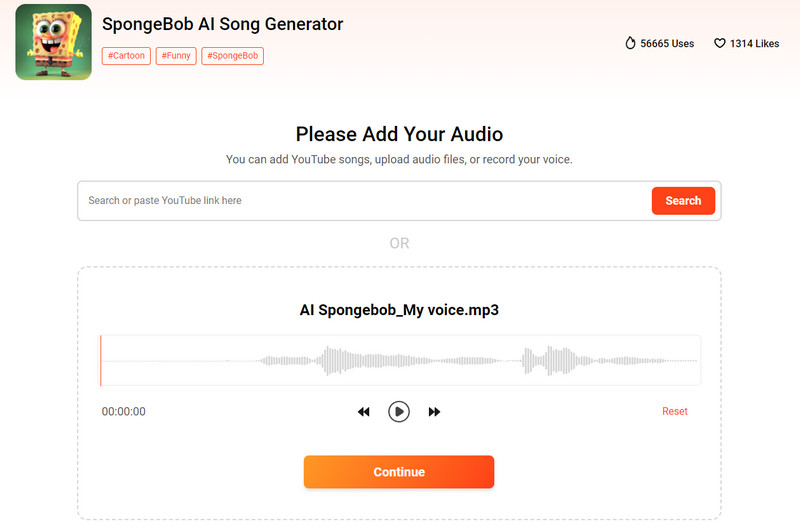 Fineshare スポンジボブAIボイス