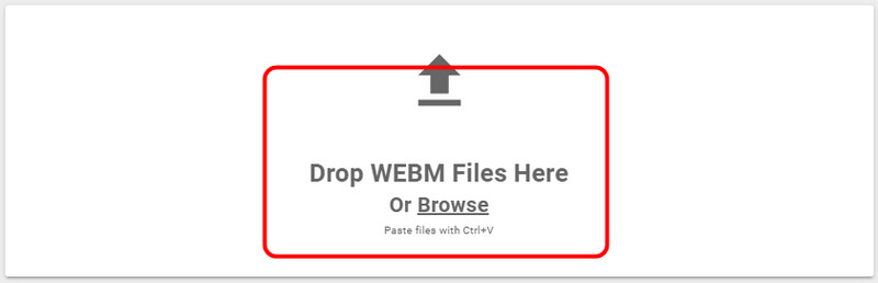 Browse／ドラッグで WebM を追加（MConverter）