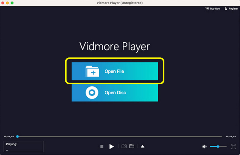 Open Fileオプション Vidmore