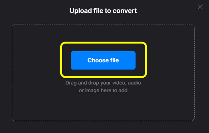 FLACをアップロード Clideo