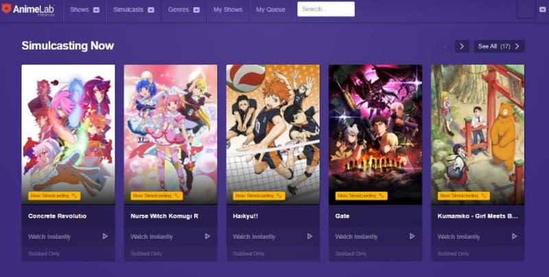 Animelab アニメサイト