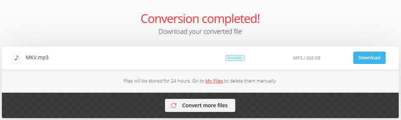 YouTubeをMP3に変換 Convertio