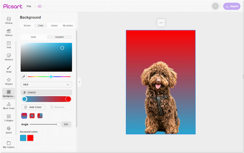 Picsart 無料背景リムーバー