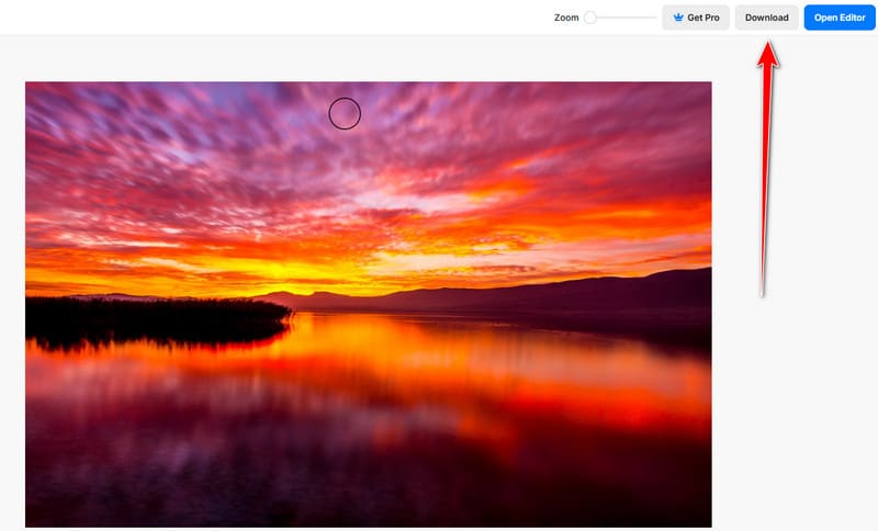 ダウンロードをクリック（Pixelcut）