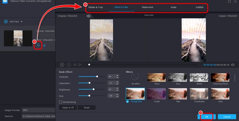 QuickTime ビデオを編集 Vidmore