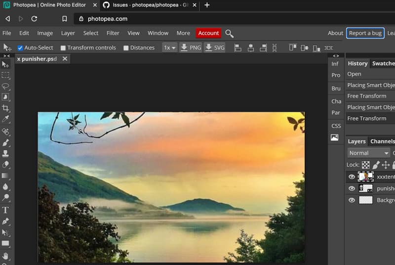Photopea 無料Mac向け写真編集