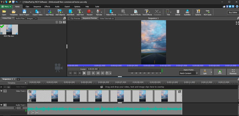 VideoPad 動画編集ソフト