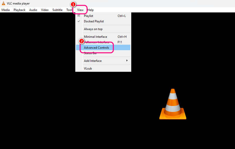 VLC「拡張コントロール」表示