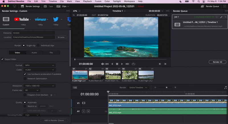 DaVinci 動画編集 Mac