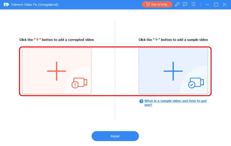 Vidmoreでカクつく動画を追加する
