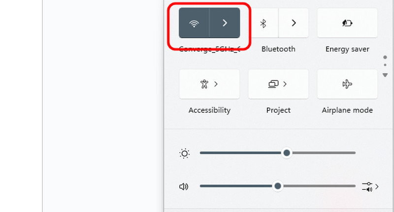 インターネット接続を確認