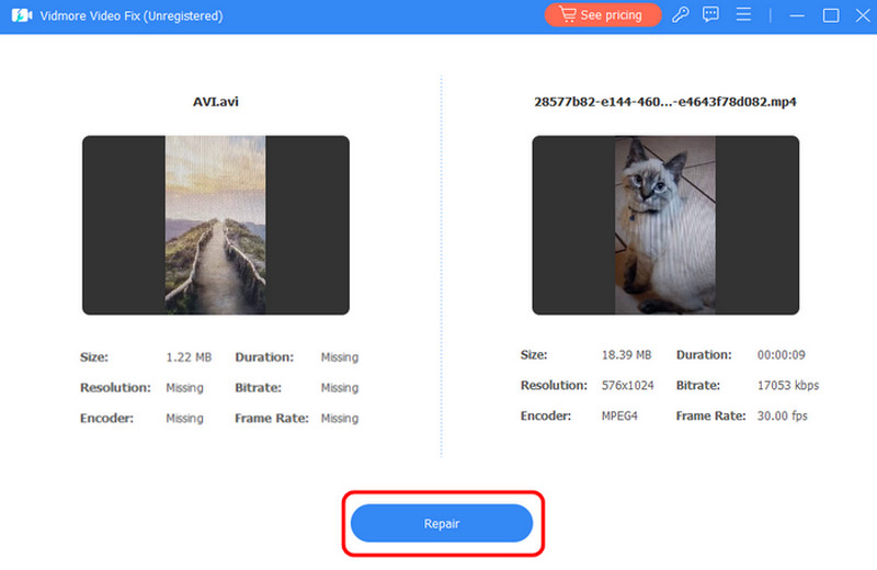 動画を修復 – Vidmore