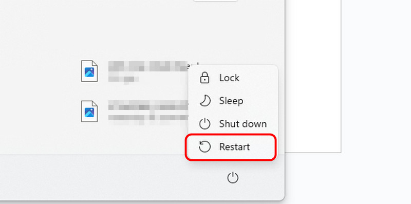 コンピューターを再起動