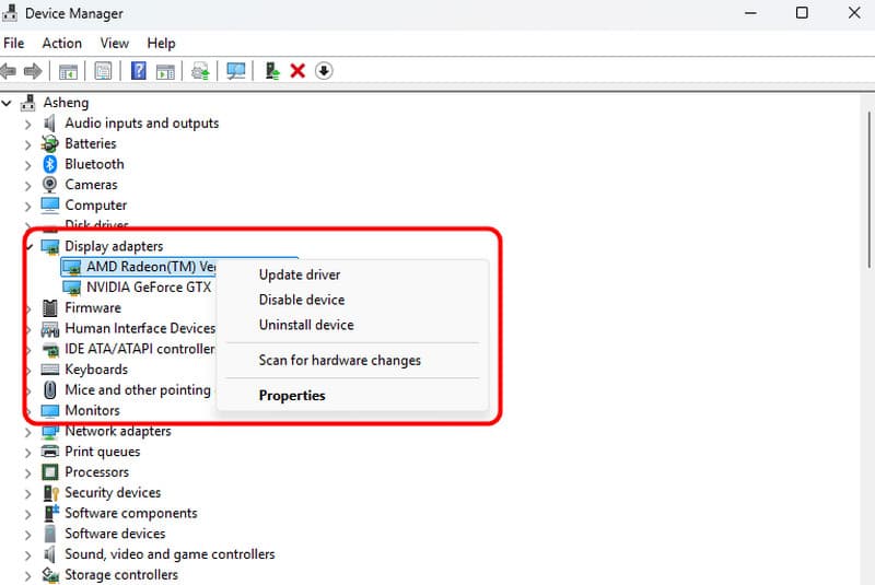 ディスプレイドライバーを更新する
