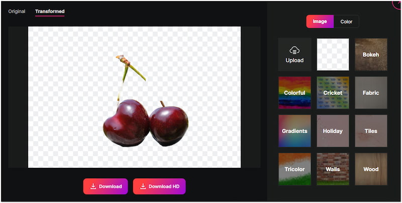 Erase BG 無料オンライン透過背景メーカー ツール